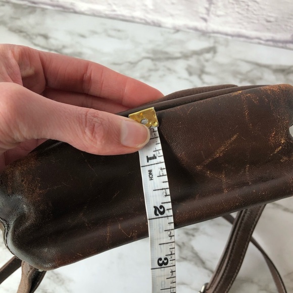 SOLD Vintage Fossil Genuine Leather Mini Backpack - Picture 9 of 10
